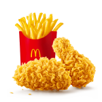 麦辣鸡翅+中薯条