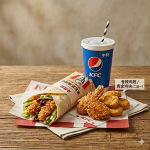 老北京鸡肉卷+香辣鸡翅/黄金鸡块+百事中可乐