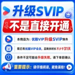 【非直接开通】VIP升级SVIP1个月 需VIP剩余>31天